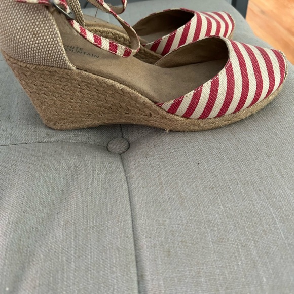 Red & White Stipe Espadrille Sz 7.5 - Picture 7 of 7